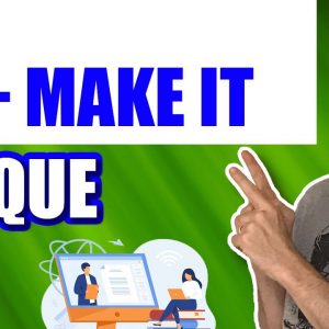 How to make your PLR Unique | Re-write PLR Articles Quickly and Easily