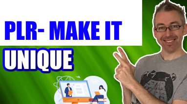 How to make your PLR Unique | Re-write PLR Articles Quickly and Easily