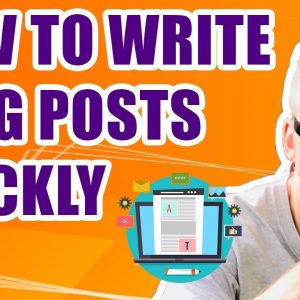 How to Write Blog Posts Quickly - Live Demo of a 1000 Word article🔥