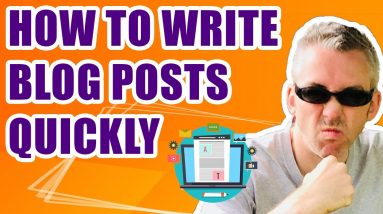 How to Write Blog Posts Quickly - Live Demo of a 1000 Word article🔥