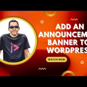 How to Add an Announcement Banner to WordPress - FREE